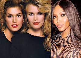 Efemerides año 1990 1 Naomi Campbell Claudia Schiffer Cyndi Crawford