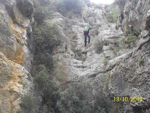 Barranco del Curt o Pas de Bandolers en Benissa (Alicante) 26 Barranco Curt o pas de Bandolers 2