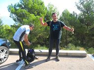 Via Ferrata del Ponoig en Polop (Alicante) 20 Preparativoa via ferrata Ponoig