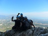 Via Ferrata del Ponoig en Polop (Alicante) 6 Foto grupo Celaontinyent