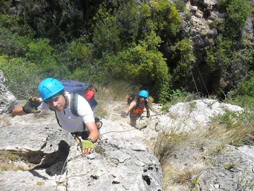 Via Ferrata Les Marujes (Valencia) 5 Primer tramo