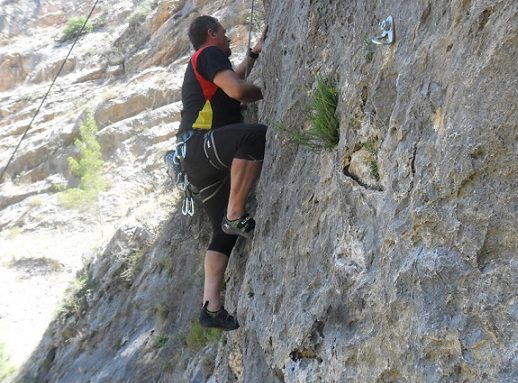 Zona escalada barranco los Molinos en Ibi (Alicante) 18 Vicente Morello 15