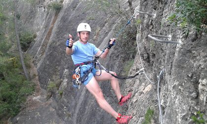 Via Ferrata Fuente Godalla 2017 (Valencia) 8 Tramo horizontal