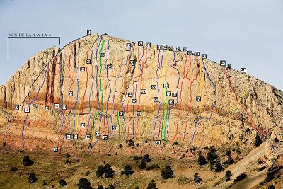 Vias Escalada Penyagolosa (Castellon) 4 Penyagolosa cara sur
