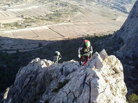 Via Ferrata Cara Norte Sierra del lugar 2018 (Murcia) 4 Via ferrata cara norte sierra del Lugar 2