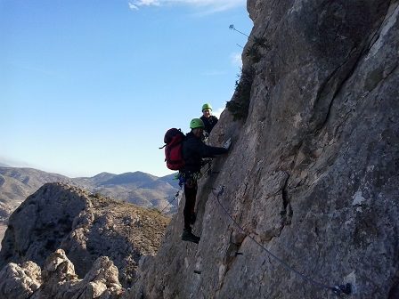 Via Ferrata Cara Norte Sierra del lugar 2018 (Murcia) 1 Via ferrata cara norte sierra del Lugar 4