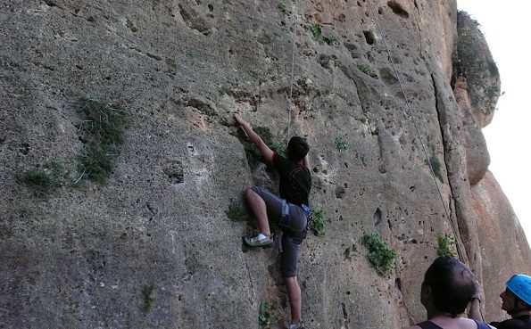 Vias Escalada Peñon de Ifach en Calpe (Alicante) 5 Zona vias escalada Peñon de Ifach