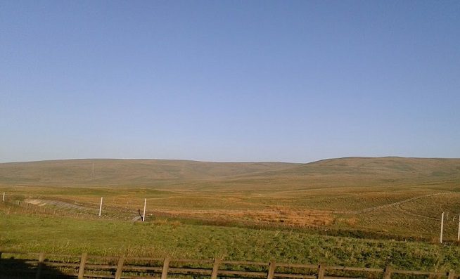 Paisaje campos de Crawfort (Escocia)