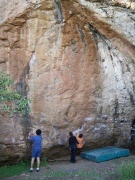 Vias escalada Boulder en la Cupula (Cordoba) 4 Zona escalada la Cupula