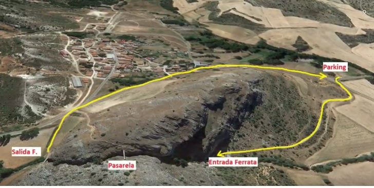 Via Ferrata Pasarela de Espeja (Soria) 20 Croquis pasarela de Espeja