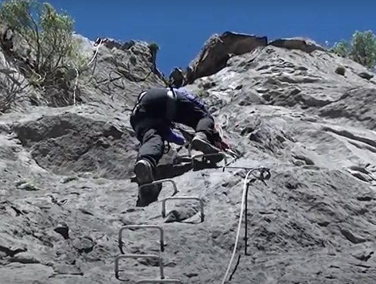 Vía Ferrata del Canfranero en Canfranc-Estacion (Huesca) 4 Via ferrata del Canfranero