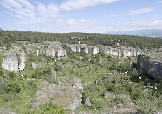 Zona escalada Recuevas (Palencia) 55 Sectores Recuevas