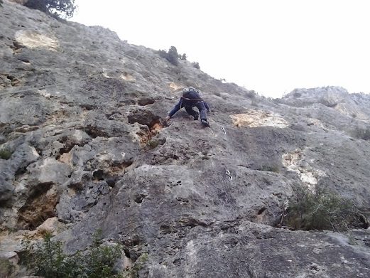 Zona escalada barranco los Molinos en Ibi (Alicante) 4 Zona escalada barranco los Molinos
