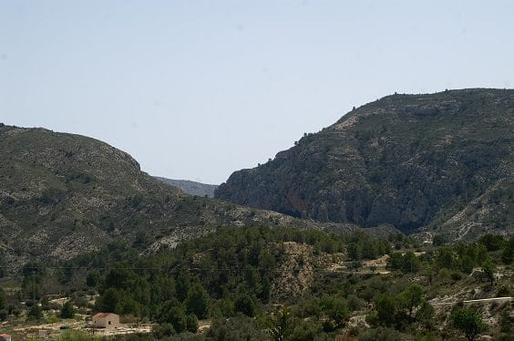 Ruta senderismo pasarelas de Relleu (Alicante) 13 Desfiladero de fondo
