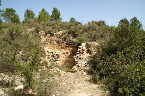 Ruta senderismo pasarelas de Relleu (Alicante) 14 Horno de Cal