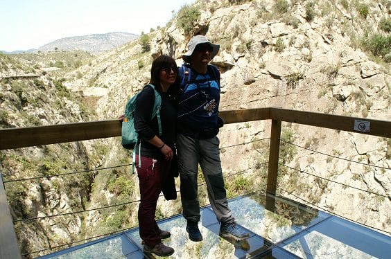Ruta senderismo pasarelas de Relleu (Alicante) 22 Mirador de cristal 3