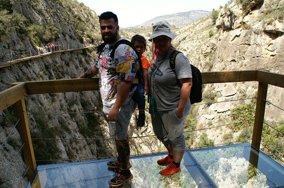 Ruta senderismo pasarelas de Relleu (Alicante) 20 Mirador de Cristal
