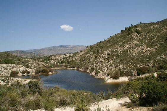 Ruta senderismo pasarelas de Relleu (Alicante) 15 Pantano de Relleu