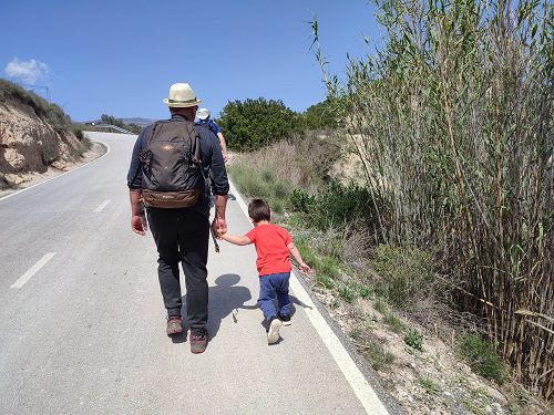 Ruta senderismo pasarelas de Relleu (Alicante) 26 Camino de retorno