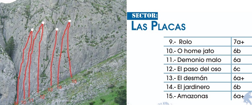 Zona escalada de Beberino (Leon) 58 Sector las Placas